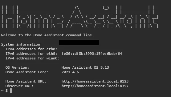SSH Home Assistant