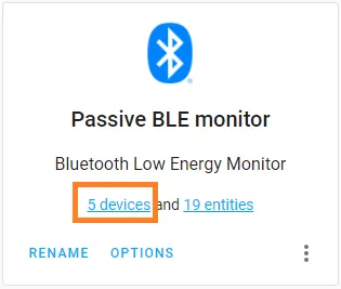 Integración BLE Home Assistant