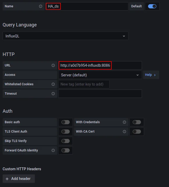 Datasource InfluxDB parte 1